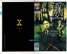 THE X-FILES #0 1996 ORIGINAL PRODUCTION ART COVER FOX MULDER SCULLY TOPPS COMICS