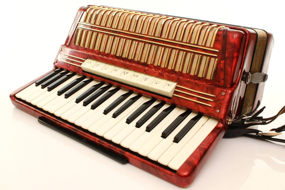 Accordion Hohner Verdi II 96 bass Vintage LMM Akkordeon Fisarmonica - READ INFO! - Image 4 of 4