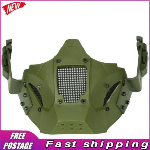 Airsoft-Maske 700FPS Schlagfestigkeitssicherheitsmaske abnehmbar (Army-Grün) - Afbeelding 1 van 10