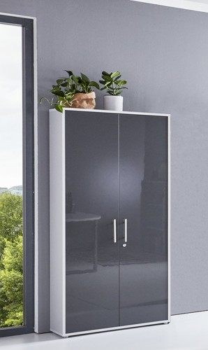 BMG Möbel Aktenschrank 5 OH groß 2 Türen abschließbar in verschiedenen Farben - Bild 4 von 21