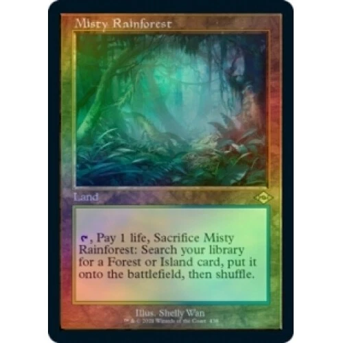 FOIL MISTY RAINFOREST (RETRO FRAME) Modern Horizons 2 Magic MTG MINT CARD |  eBay