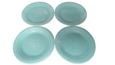 4-Set Fiesta Fiestaware Turquoise Greenish Blue 10 1/2" Dinner Plates Laughlin