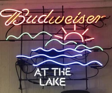 BVD At The Lake Neon Sign Light Bar Pub Wall Decor Nightlight Art Gift 32"x24"