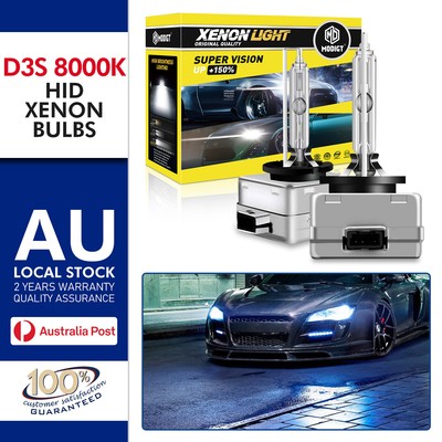 Lunex D3S Xenon Bulbs – 2-Pack, 8000K Cool White, 35W, Direct Replacement For Philips/Osram, Made In UK