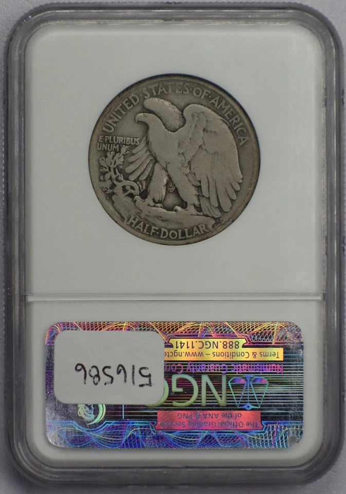 1921-S 50c Walking Liberty Half Dollar - NGC F 12 - Image 4 of 4
