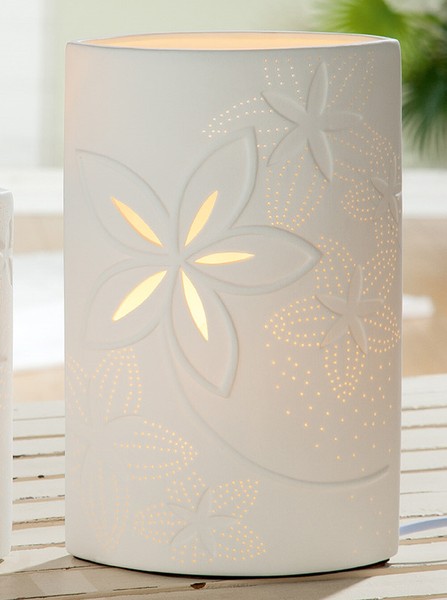 Gilde Porzellan Lampe Ellipse GlüCksmomente 28 Cm Fensterlampe Dekolampe 32241-image
