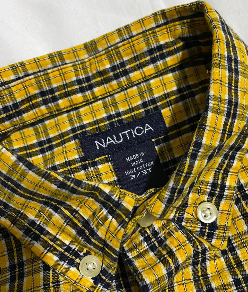 yellow long sleeve button up shirt toddler