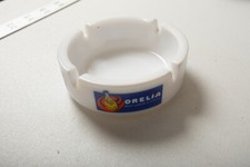 Orelia Soda Ashtray White Orange Drink Milk Glass (P2R) Orangina Vintage Unused