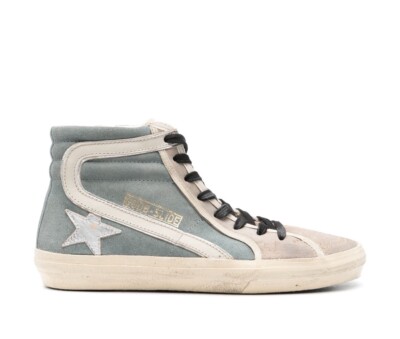 Golden Goose Slide High Top Sneaker suede, Blue Black Size Golden Goose Slide High Top Sneaker suede, Blue Black Size