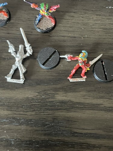 Vtg GW Warhammer 40k Harlequins Troupe x11 Metal OOP Rogue Trader Death Jester B - Picture 4 of 13