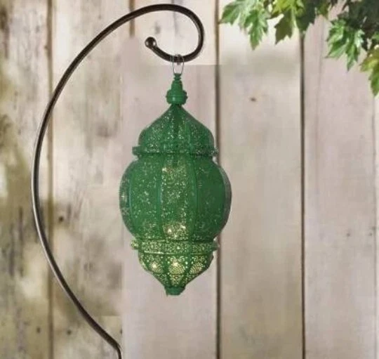 Lámpara colgante de techo marroquí hecha a mano turca moderna de diseño vintage de 16" Foto 4 de 4