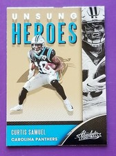 2020 Panini Absolute Football Unsung Heroes Curtis Samuel  Carolina Panthers