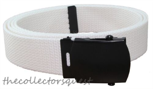 JAEGER CUSTOMS URBAN STRAPS Vintage Black Buckle Belt Canvas Military Web Golf - Imagen 29 de 35