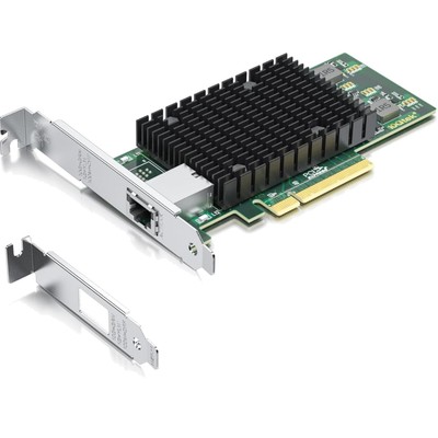 10GbE PCIe Netzwerkkarte mit niedrigem Profil für kompakte Computer und Server