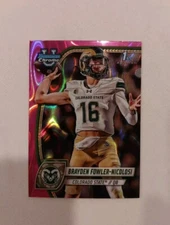 2024 Bowman University Chrome BRAYDEN FOWLER-NICOLOSI Pink Lava REFRACTOR #24