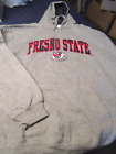Nwt Ovb Fresno State Bullodgs Mens Hooded Sweatshirt Embroidered Gray Large