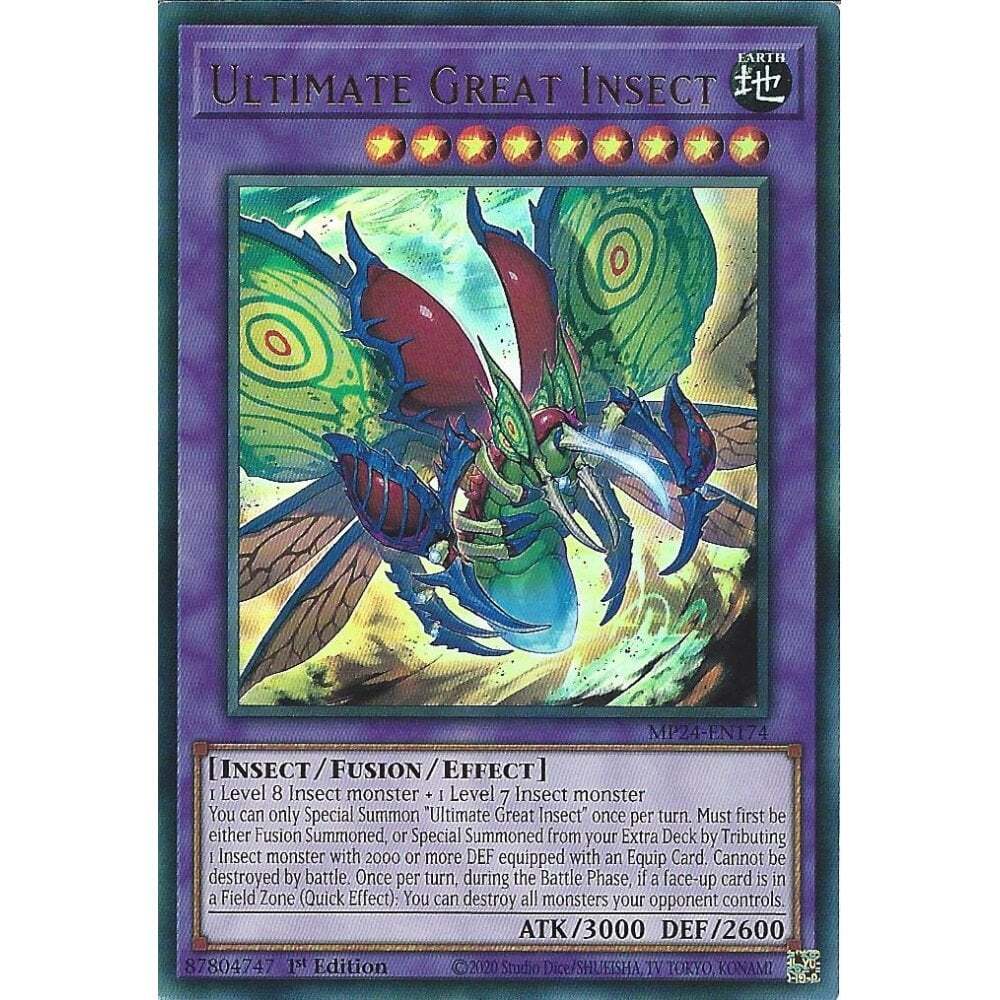 MP24-EN174 Ultimate Great Insect : Ultra Rare Card : 1st Edition