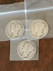 Semi Key 1931 D 1931 S 1931 P Mercury Dimes 3 Great Coins