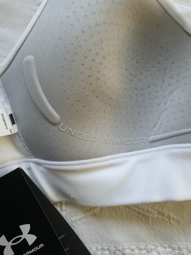 UNDER ARMOUR WOMEN'S INFINITY HIGH IMPACT FITTED SPORTS 2.0 BRA. WHITE~XS A-C/TP - Picture 10 of 15