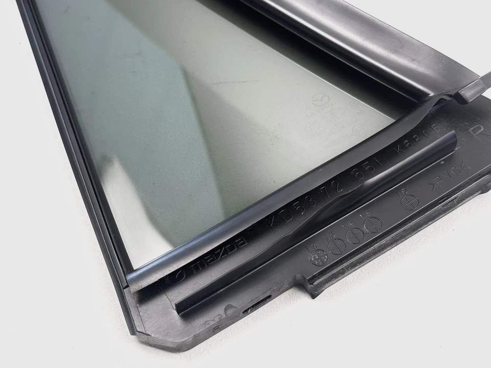 2013-2016 Mazda CX-5 Rear Right Passenger Door Vent Glass Window KD5372651 - Image 3 of 4