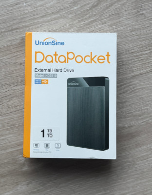 UnionSine DataPocket 1TB External Hard Drive USB 3.0   Model HD2510   New in Box