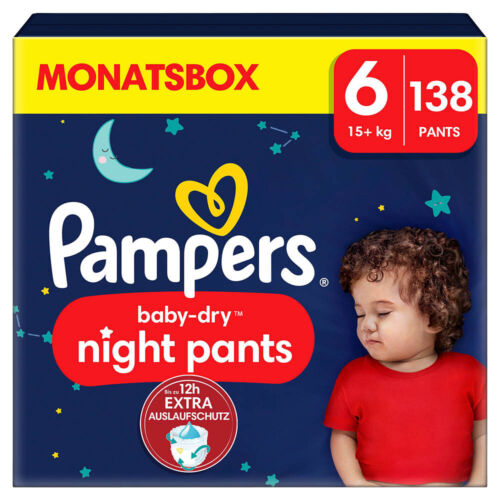 Pampers® Windeln Monatsbox baby-dry™ night pants Größe Gr.6 (15+ kg) für... - Bild 1 von 3