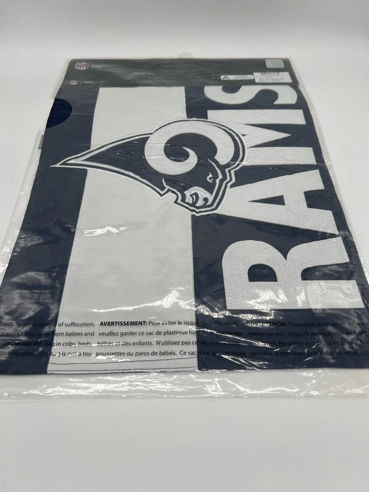 Bandera de jardín adornada Los Angeles Rams 12,5" X 18" NFL fútbol americano Foto 4 de 4