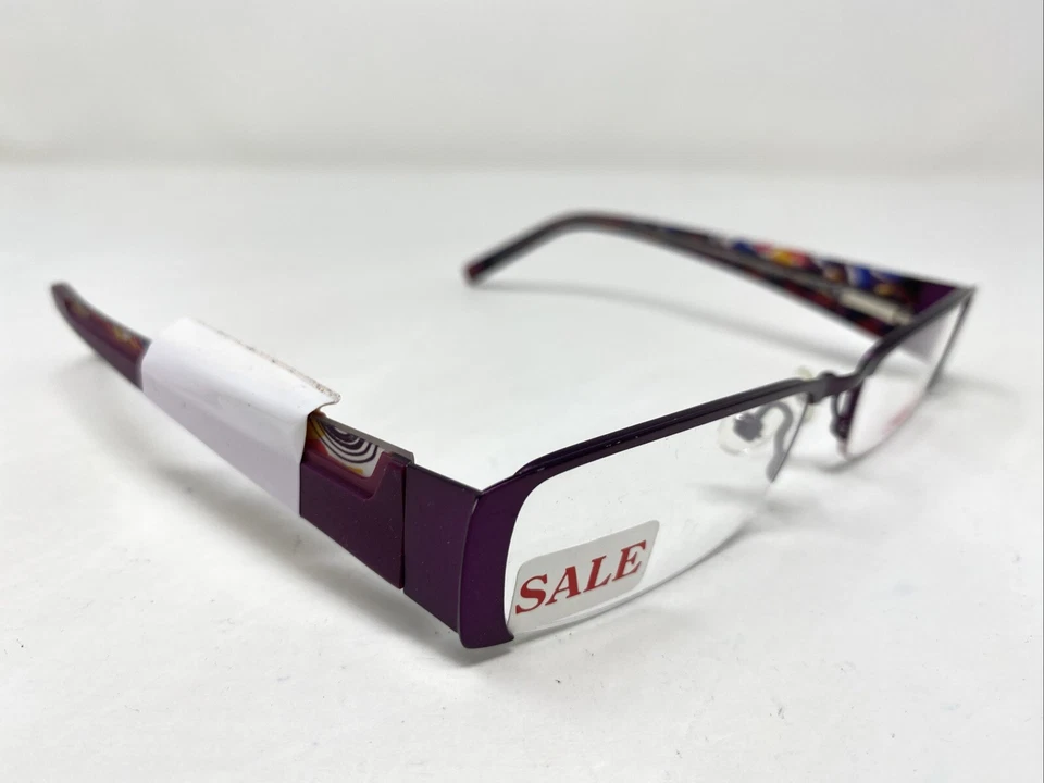Cosmopolitan OH SO PRETTY PLUM 51-18-135 ¡Marco de gafas de media montura! 957 Foto 3 de 4