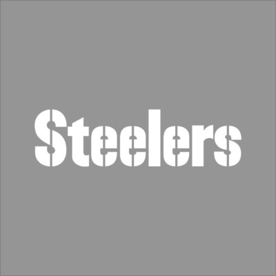 Pittsburgh Steeler #2 NFL Team Logo 1 Color Vinyl Decal Sticker Window Car Wall