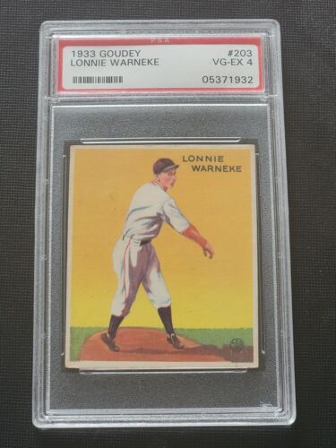Carte de baseball Lonnie Warneke 1933 Goudey PSA 4 VG-EX #203 - Photo 1 sur 10