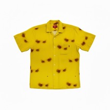 Supreme S/S Button Down Yellow Eyes Shirt Size Medium SS24