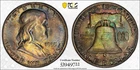 1955 50c PCGS MS65 Cac “Bugs Bunny” Franklin Half Dollar Coin  Toned Toner