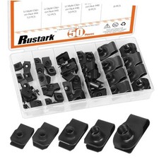 50Pcs M4 M5 M6 M8 M10 Auto Car U-Clip U Nut black carbon steel 5 sizes