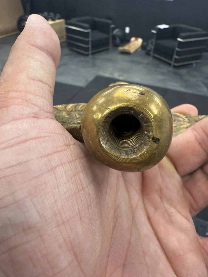 Винтажная Твердая Латунная Финиал с Орлом — Патриотический Декор — Украшенный Дизайн с Крылом - Изображение 3 из 3