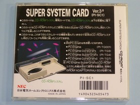 Case And Manual Only Nec Pc Engine Super System Card Ver.3.0 Software Missing Ja