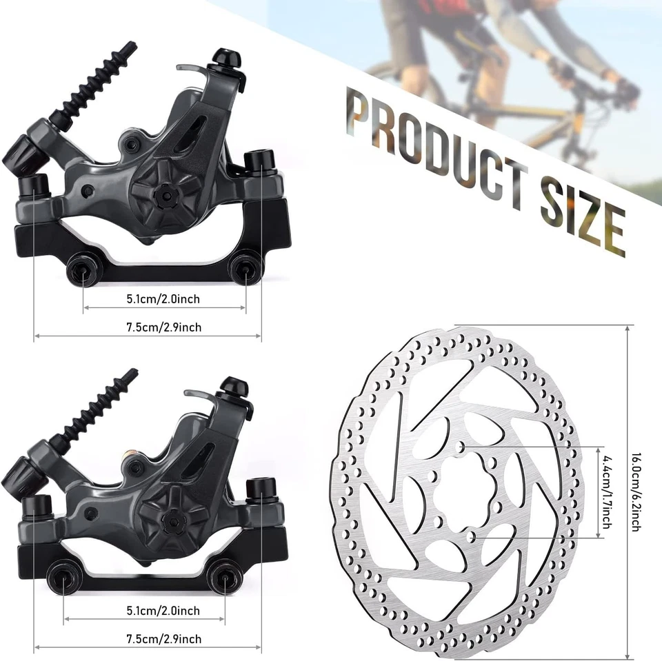 Dual Piston MTB Disc Brake Kit with 160mm Rotors – Ultimate Performance Upgrade - Image 4 of 4