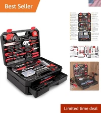 All-In-One 325-Piece Home & Auto Repair Tool Set - Red & Black Precision Tools