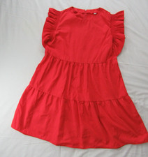 Size L - Red - Short Sleeve Summer Dress