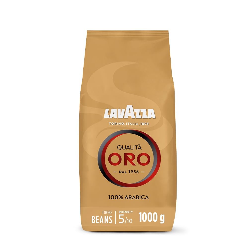 Lavazza, Qualità Oro, Whole Coffee Beans, Ideal for 1 kg (Pack of 1)