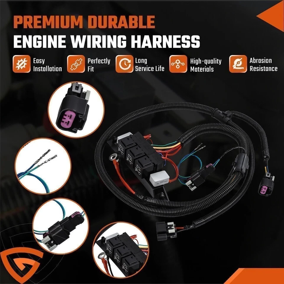 Arnés de ventilador eléctrico independiente 674-00923 para Chevy Silverado 1500 N 02-2006 Foto 3 de 4