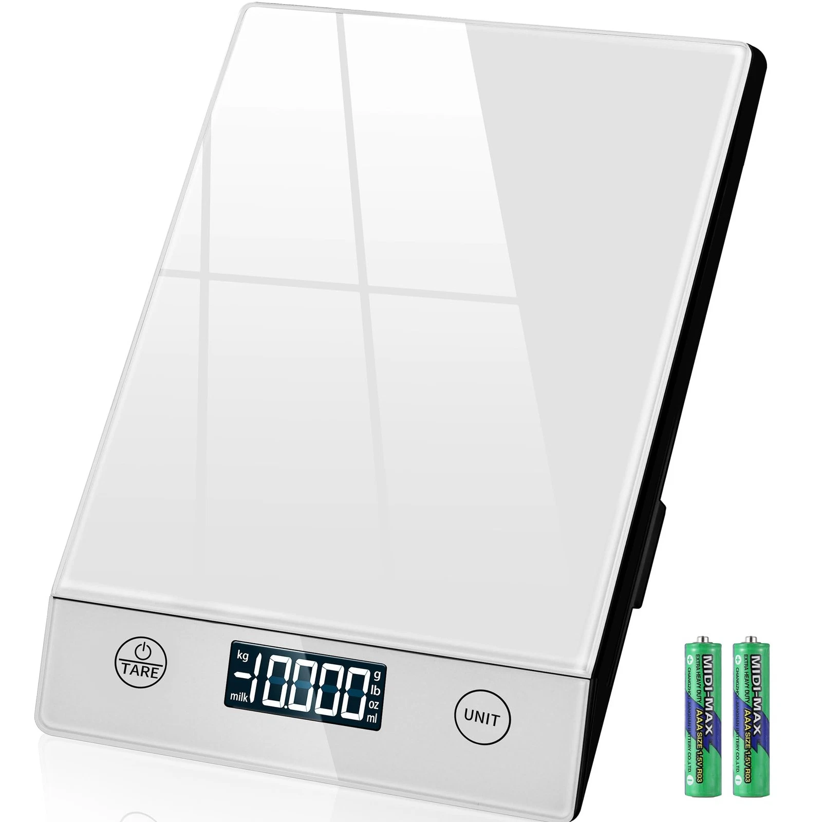 Kitchen Scale Digital with LCD Display and Tare Function, Precise 1g Measurement for...
