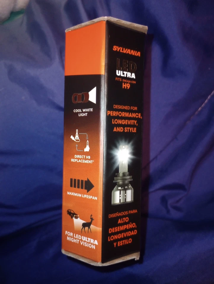 SYLVANIA H9 LED Ultra - Powersport Headlight Bulbs – Fog & Off-Road Vehicle 2pk - Image 2 of 4