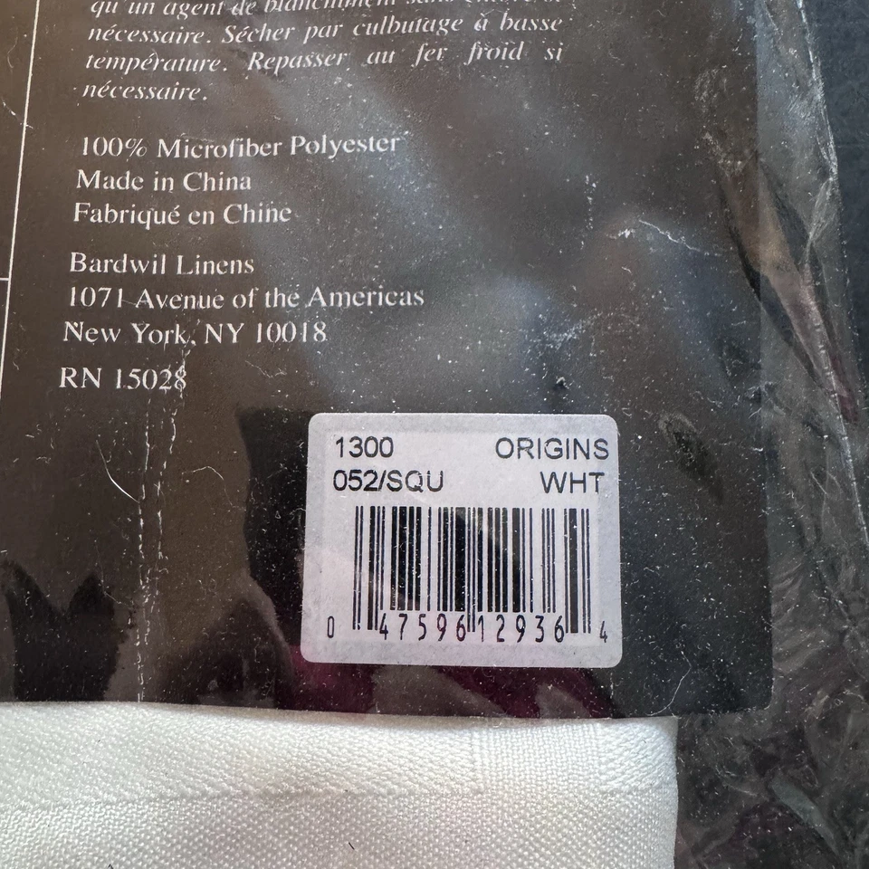 Origins Microfiber Spill-Proof Tablecloth Square Seats 2-4 52x52 - Image 2 of 3