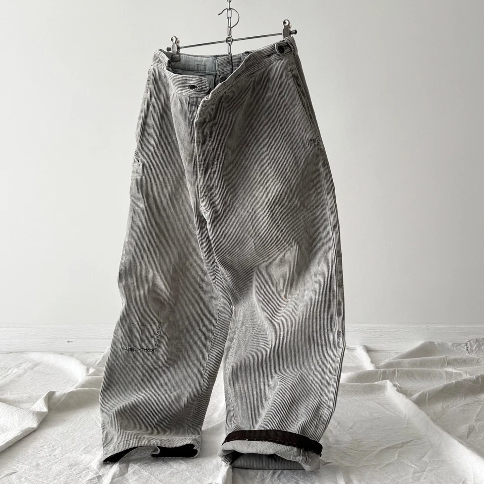 1960s Vintage German Workwear Corduroy Trousers Size 32 - Image 4 of 4