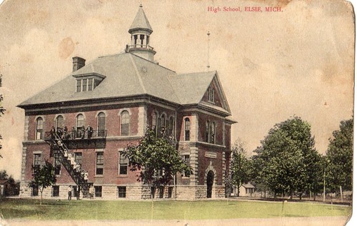 High School in Elsie MI 1910 - 第 1/1 張圖片