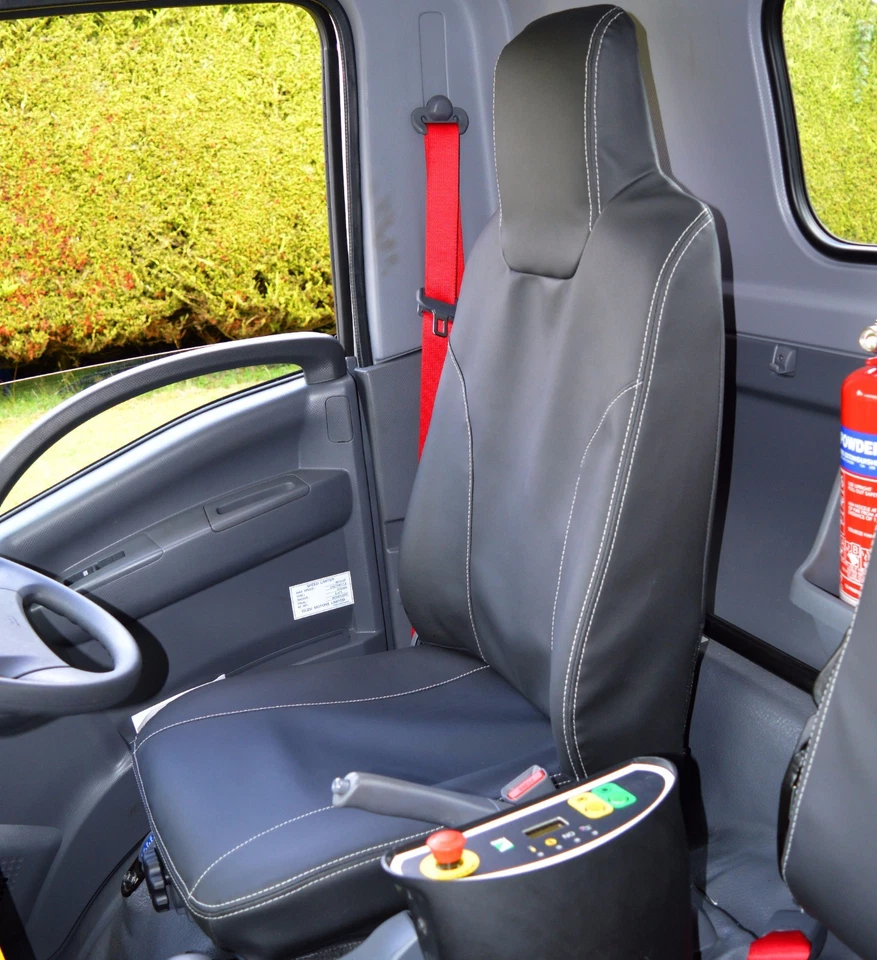 Fundas de asiento a medida impermeables de cuero sintético para camión Isuzu N35 volquete 7,5 easyshift Foto 2 de 4