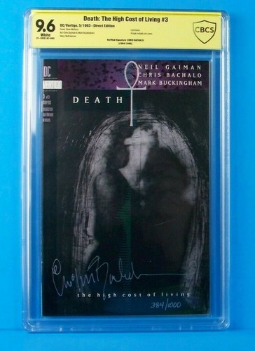Death: The High Cost of Living DC 1993 Signed set #1, 2, 3 + error #3 CBCS 9.8 - Picture 7 of 12