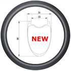 700C Gravel Road Bike Carbon Rims Tubeless Clincher Bicycle Ud 3K 12k Disc Wheel