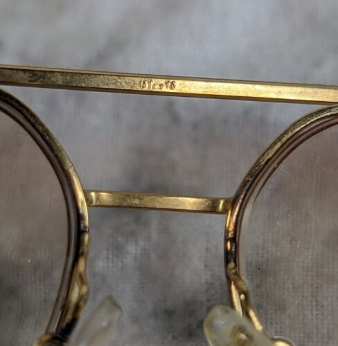 LOGO PARIS 196 GOLDFARBENE HALBRAND AVIATOR Brille Brillengestell - Bild 5 von 8