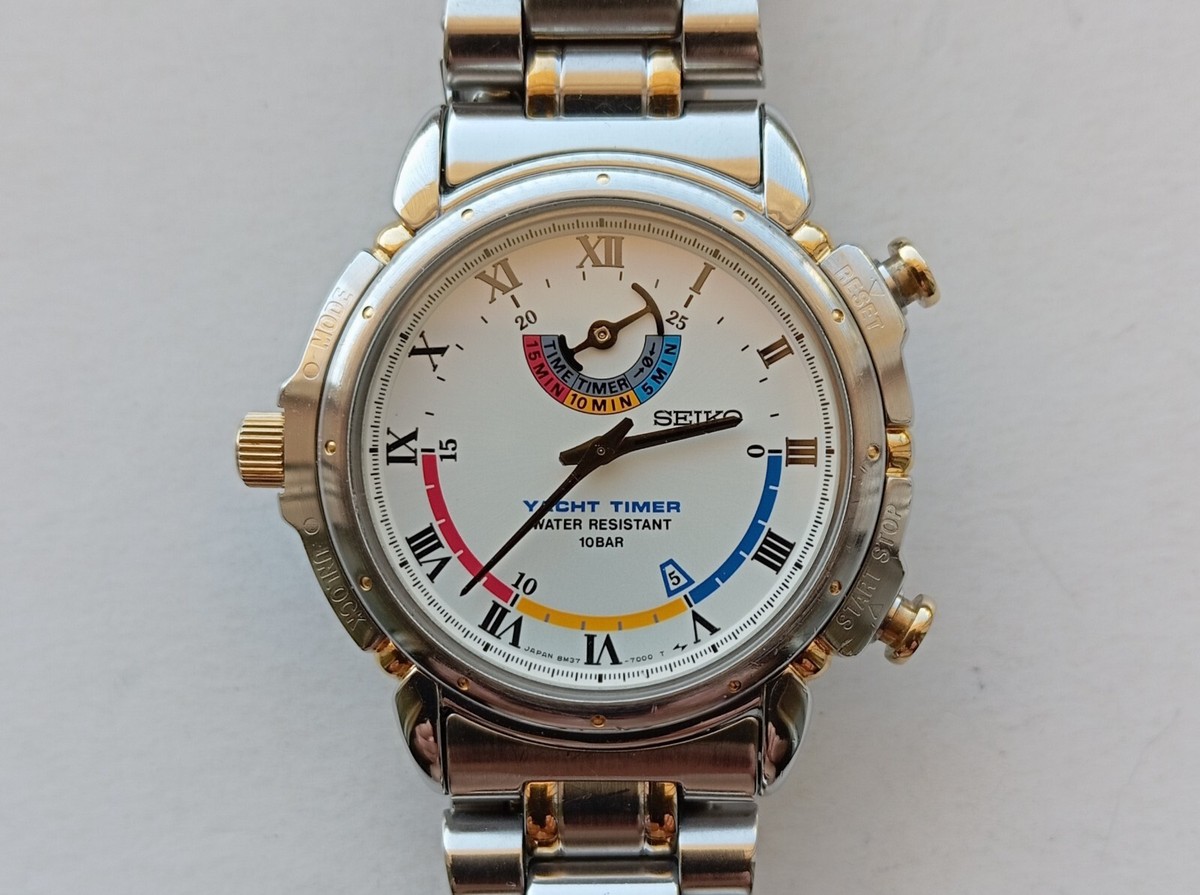 SEIKO Yacht Timer 8M37-7000 - Fullset | eBay